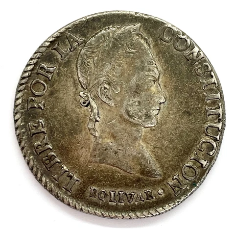 1847 R Bolivia 8 Soles - Mule Cover