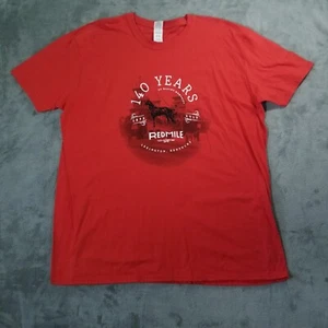 NWOT Red Mile Racetrack Tshirt Unisex Red 2XL 140 Years Harness Horse Racing KY - Picture 1 of 8
