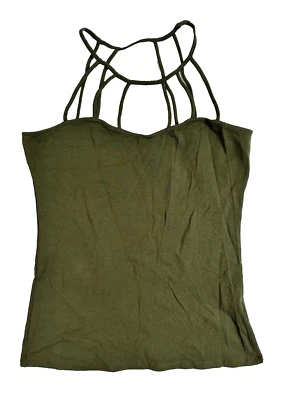 Venus Women's Cage Strap Cami Tank Top Shirt Green Size S - Imagem 1 de 4