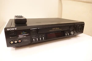 Sony SLV-799HF VHS VCR 4-Head Hi-Fi Player Recorder with Remote Tested Working - Bild 1 von 9