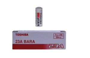 Toshiba A23 Battery 12Volt 23AE 21/23 GP23 23A 23GA MN21 (50 Batteries) - Picture 1 of 6