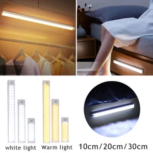 LED PIR Motion Sensor Strip Light USB Rechargeable Magnetic Cabinet Closet Lamp# - Picture 1 of 29