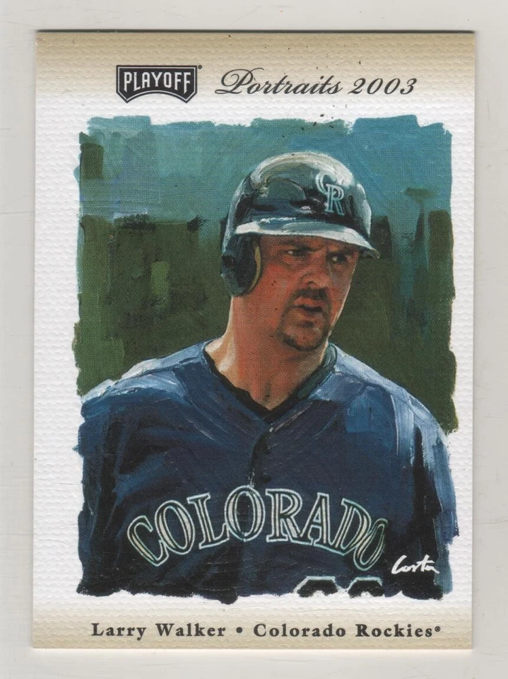 2003 Playoff Portraits Beige #096 Larry Walker Colorado Rockies ###/250 #96 - Imagem 1 de 1