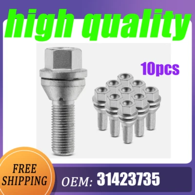 10x31423735 Front & Rear M14-1.5 Wheel Lug Bolt for Volvo S60 S80 S90 V60 XC40 - Image 1 of 4