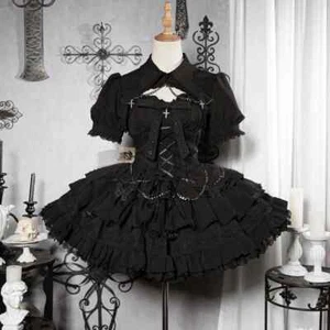 2024 Damen Neu Victorian Gothic Lolita Kleid Retro Dress - Bild 1 von 24