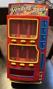 Mars M&M Candy Mini Vending Machine Coin Bank 2004 Twix Skittles Snickers