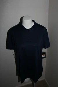 NWT Nike Women's Dri-Fit Black Golf Polo 884871-010 Size XL - Picture 1 of 4