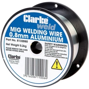 1x Clarke Weld MIG Schweißdraht, 0,8mm Aluminium, 0,3KG Nettogewicht, 8132080 - Bild 1 von 1