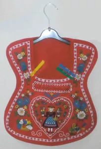 Klammerkleid Klammerbeutel Klammersack Wäscheklammerbeutel Schwarzwald Tracht rt - Bild 1 von 1