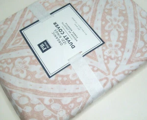 Copripiumino Queen Completo Stampato Pottery Barn Teen Rosa Grigio Izzi Anelli Nuovo - Foto 1 di 4