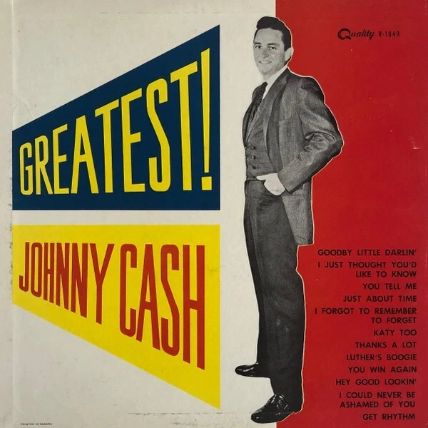 Johnny Cash "Greatest!" LP Yellow/Red Vinyl - Image 1 of 1