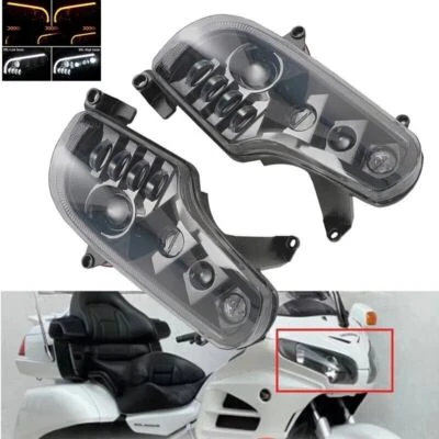✅LED Headlight H/L Beam Blinking Turn Signal For Honda GoldWing GL1800 2001-2017 Foto 1 de 4