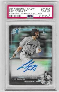 1st Bowman 2017 cromo borrador Luis Gonzalez negro ref automático radiocontrol #CDA-LG/75 gema 10 - Imagen 1 de 2