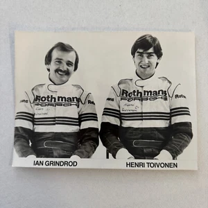 Rothmans Porsche Racing Driver Photo Photograph Ian Grindrod Henri Toivonen - Picture 1 of 2
