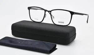 MODO Glasses Frame Model 4101 MBLK 54-19 145 Matt Black Rectangle Titanium L - Picture 1 of 7