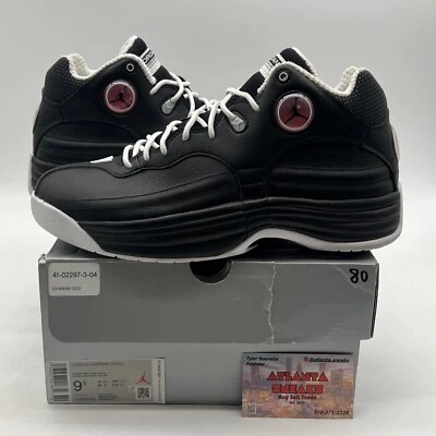 Talla 9.5 - Jordan Jumpman Team 1 2020 Negro Blanco Cuero Rojo (CV8926-002) Foto 1 de 4