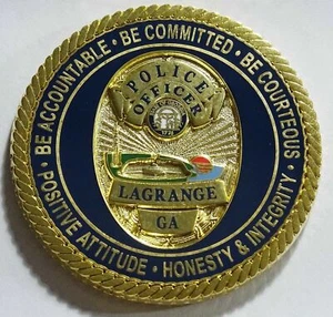 Lagrange Police Department Georgia Challenge Coin NEW - Bild 1 von 2