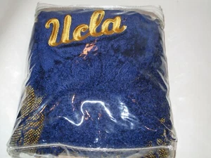 NEW. UCLA Chenille Throw. 42" x 70". 100% Rayon Plush Old School Drygoods - Picture 1 of 4
