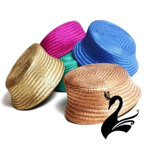 Buntal Pillbox Curvature Hat  - Millinery Hats Fascinators - Picture 1 of 29