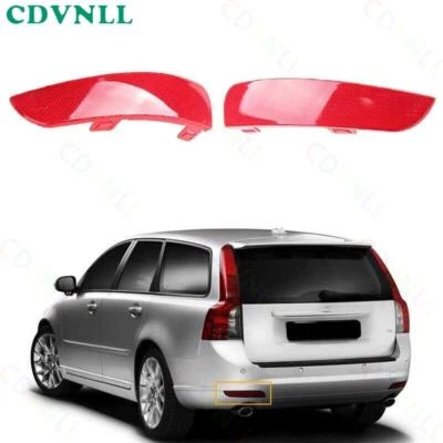 For Volvo S40 V50 2008-2015 New Rear Bumper Reflector Reflex Tail Fog Light Pair Foto 1 de 4