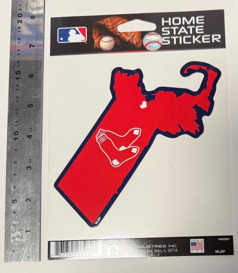 BOSTON RED SOX MLB 6" HOME STATE STICKER DECAL FREE SHIP - Image 1 of 1