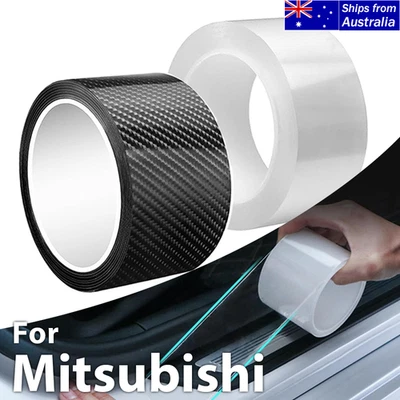 For Mitsubishi Car Door Edge Protector Clear Sill Guard Film Trim Anti-Collision - image 1 of 4