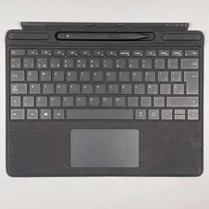 UNTESTED Microsoft Surface Pro Signature Keyboard Trackpad With PEN - Black - Photo 1/6