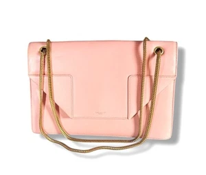 Bolso Betty mediano Saint Laurent cuero de becerro rubor pálido 2013 cadena dorada YSL - Imagen 1 de 20