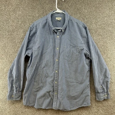 Sonoma Hombre Abotonable Talla XL Azul Blanco Rayas Cuello Foto 1 de 4