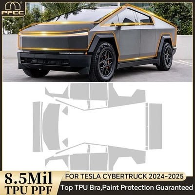 For Tesla Cybertruck 2024–2025 Full Car PreCut Paint Protection Matte PPF TPU - Image 1 of 4