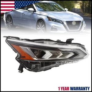 For 19-22 Nissan Altima Style Passenger Side LED Projector Headlight Chrome - Picture 1 of 10
