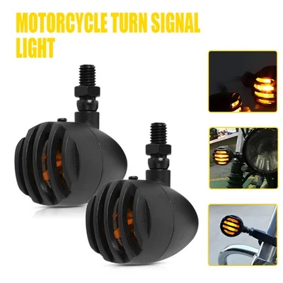 Set 2 Front Rear Turn Signal Indicator for Honda Shadow VLX 600 VT750 VT1100 ED - Image 1 of 4