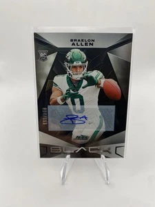 2024 Panini Black #110 Rookie Autographs BRAELON ALLEN Auto RC 84/199 NY JETS - Picture 1 of 2