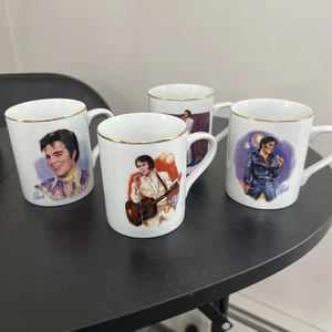 Elvis 50th Anniversary Kaffeebecher 4er Set Lot 1985 Nostalgie Sammlerstücke - Bild 1 von 14