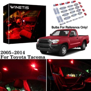 5Pcs Red LED Lights Interior Package kit For 2005-2014 Toyota Tacoma + Free Tool - Picture 1 of 12