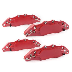 4pcs 3D ENDLESS Metal Universal Style Large Front Brake Caliper Cover RED 10.5" - Picture 1 of 11