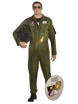 Traje de Vuelo Estándar Top Gun Maverick Adulto Disfraz con Parches Talla Hasta 44 Foto 1 de 4