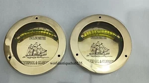 Solid Brass Nautical Ship Inclinometer 4 Inch Ship Instruments Gift Items - Picture 1 of 6
