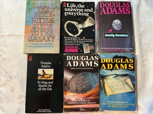 Douglas Adams Paperback Collection Hitchhikers Guide to the Galaxy Dirk Gently - Picture 1 of 6