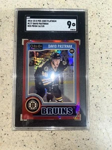 David Pastrnak 2014-15 OPC O-Pee-Chee Platinum Red Prism Rookie /135 SGC 9 - Picture 1 of 2