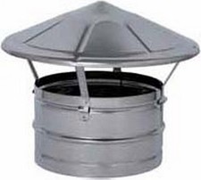 Europrofil Fumaiolo Comignolo Acciaio attacco Maschio Tondo Ø cm 25 CAPP BTZI250