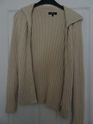 Beige Zip Cardigan Maine Size 12 USED - Image 1 of 4