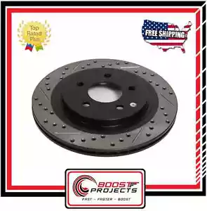 StopTech Front Left Slotted- Drilled Rotor for GMC/Chevrolet/Cadillac 127.66057L - Picture 1 of 3