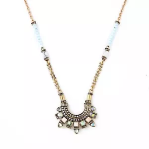 Schöne europäische/vintage Stil Perlen Gold Kette Kristall Anhänger Halskette - Bild 1 von 5