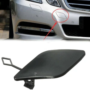 Black Front Bumper Tow Hook Cover For Benz E-class W212 E300 E350 E400 E500 AT - Picture 1 of 8