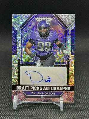 2023 Prizm Draft Picks Draft Auto MOJO #DPA-DYH Dylan Horton /25 - Image 1 of 2