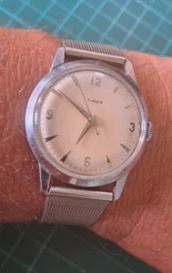 Rare Vintage(1976) Timex Mechanical Manual Hand Wind Watch *Good Condition Work* - Imagen 1 de 9