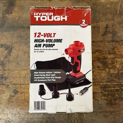 Bomba de ar hiper resistente 12 volts alto volume com LED, SEM BICOS DE INFLAÇÃO - Imagem 1 de 3