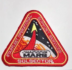 Star Trek Sternenflotte Mars Sol Sektor 3" Deluxe Uniform Patch - USA Versand - Bild 1 von 1