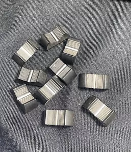 (10) Vintage Studiomaster Mixing Board Slider Knobs (10) Black Great Condition - Picture 1 of 7